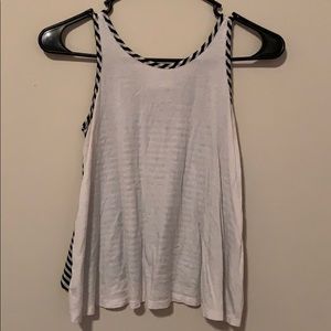 Stripped Black & White Top.